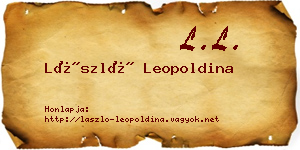 László Leopoldina névjegykártya